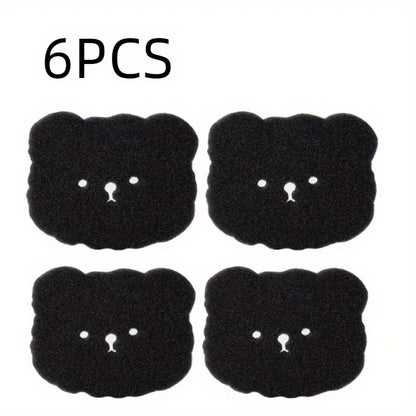 4/8PCS Pet Hair Remover Bear Shape Laundry Ball Washing Machine Lint Catcher Reusable Clothes Sofa Cat Dog Hair Cleaning Sponge