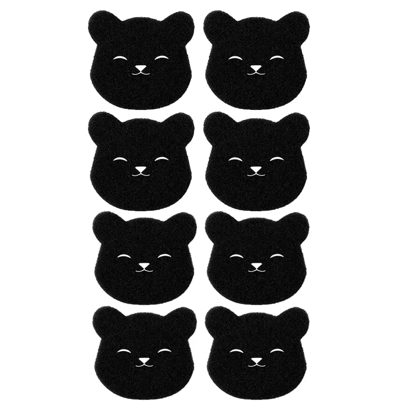 4/8PCS Pet Hair Remover Bear Shape Laundry Ball Washing Machine Lint Catcher Reusable Clothes Sofa Cat Dog Hair Cleaning Sponge