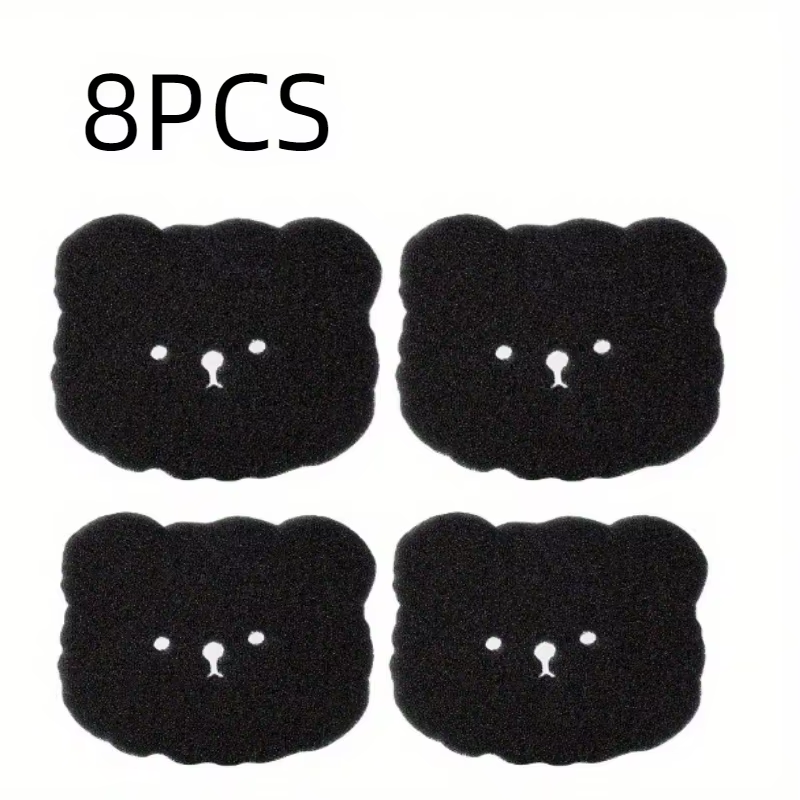 4/8PCS Pet Hair Remover Bear Shape Laundry Ball Washing Machine Lint Catcher Reusable Clothes Sofa Cat Dog Hair Cleaning Sponge