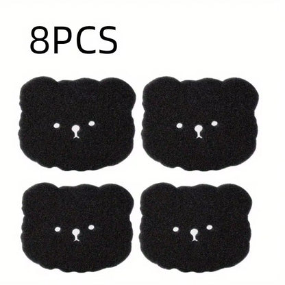 4/8PCS Pet Hair Remover Bear Shape Laundry Ball Washing Machine Lint Catcher Reusable Clothes Sofa Cat Dog Hair Cleaning Sponge