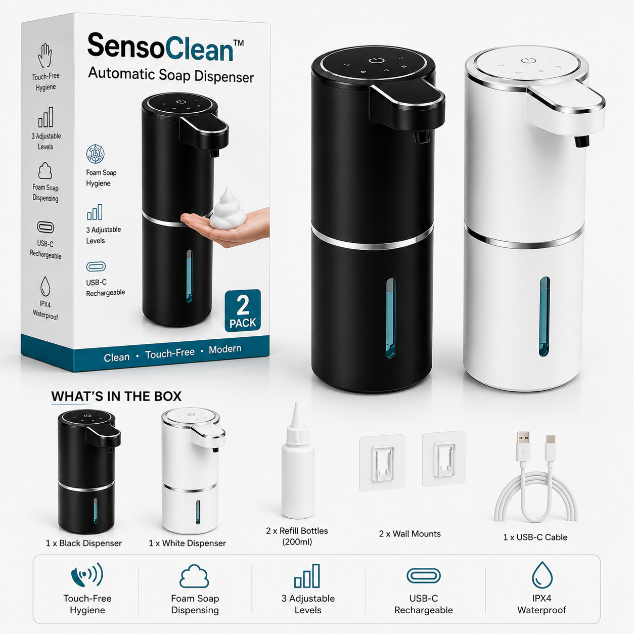 Elegant Touchless Soap Dispenser