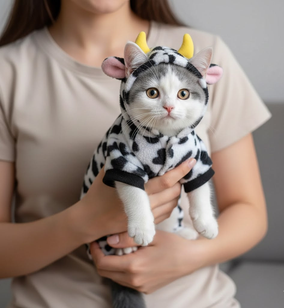 Ultra-soft fleece hoodie for winter comfort ❄️ Designed for small dogs & cats 🐾 Limited stock available — shop now 🛒